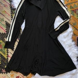 norma kamali side stripe dress